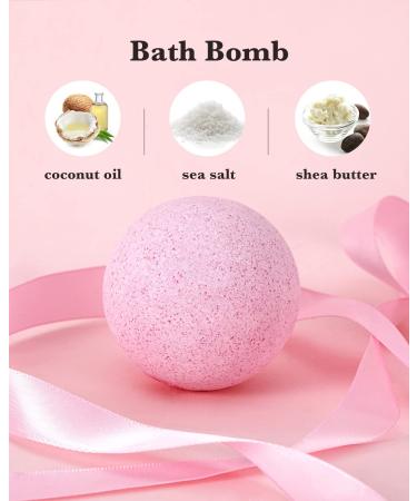 Peach Scent Spa Gift Set for Women - 8 Piece Bath and Body Set with Bath Bomb, Candle, and Massage Oil - Ideal Gifts for Her - Buy Online on GoSupps.com