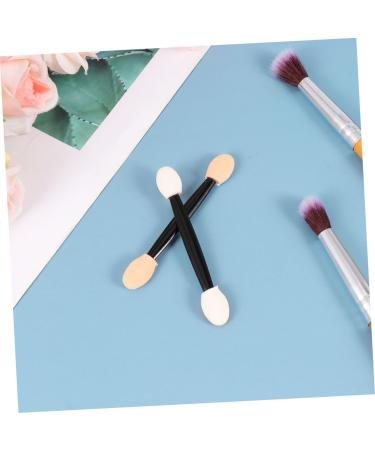 Beatifufu 24pcs Makeup Eyeshadow Brush Eyeshadow Blending Brush Sponge Tip Makeup Smudge Eye Brush 7cm Black - Buy Online on GoSupps.com
