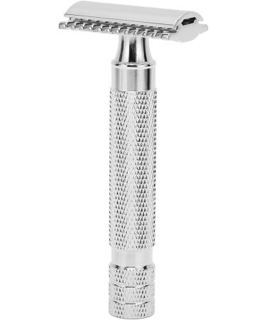 Nikou Ergonomic Grip Classic Safety Razor - Anti-Rust Hand Razor for Men | Perfect Travel Gift for Home Hairdressers - Buy Online on GoSupps.com