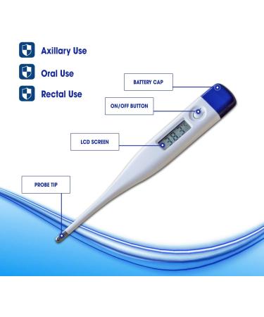 Careway Digital Thermometer - Quick, Accurate Results with Built-in Alert - Buy Online on GoSupps.com