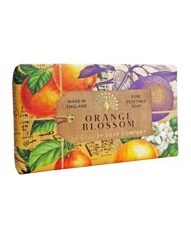 The English Soap Company Orange Blossom Soap Bar Anniversary Collection 200g Orange 190 g (Pack of 1)