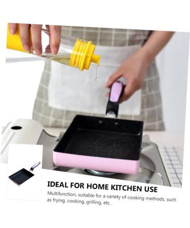 OUNONA 3 Pcs Frying Pan Japanese Tamagoyaki Pan Japanese Frying Pot Rolled Egg Pan Non- Stick Coating Pan Non Stick Omelette Pan Baking Pan Square Skillet Aluminum Alloy Steak Pan Mini 34X13CMx3pcs Random Colorx3pcs - Buy Online on GoSupps.com