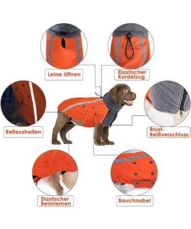 Slowton Winter Coat for Dogs | Warm Polar Fleece Jacket & Turtleneck Scarf - Perfect for Cold Weather - Buy Online on GoSupps.com