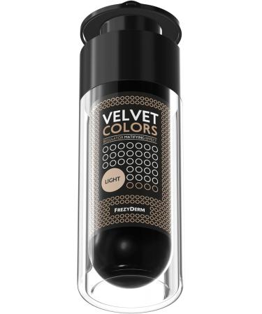 Frezyderm Velvet Colors Makeup Cream - Light Foundation 30ml I Natural Matte Finish Conceals Blemishes Wrinkles Dark Circles Acne Oily and Sensitive Skin - Buy Online on GoSupps.com