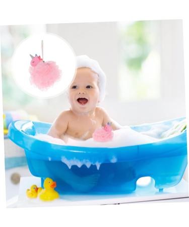 Hemoton 2pcs Unicorn Bath Ball Sponges - Exfoliating Spa Loofah for Kids & Adults - Pink Body Puff Shower Pouf for Dead Skin Cleansing - Buy Online on GoSupps.com