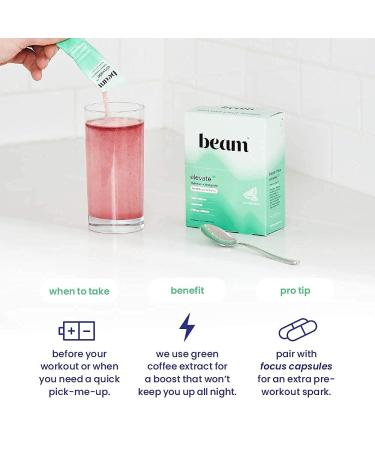 Beam Organics Watermelon Hydration Energy Powder Packets - 15 Single Serves | Hydrating Pre Workout Boost, Coffee Substitute & Immune Support - Buy Online on GoSupps.com