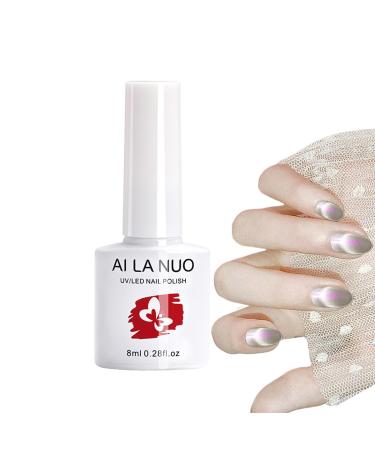 Gel Polish | Varnish - 0.28oz Magnetic Art Varnish Soak Off Polish Long-Lasting Shiny Bright Nail Polish Gel for Salon Gel Manicure Lencyh 02