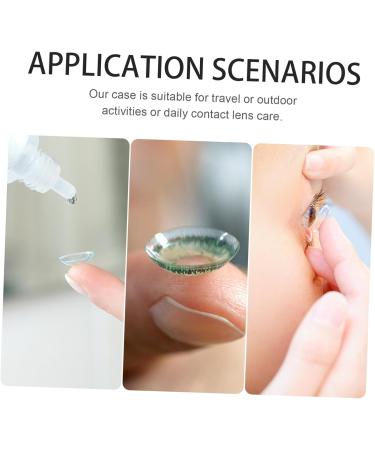 Homsfou 5-Sentence Push Glasses Case for Contact Lenses | Stylish Storage Container for Short-Sight Eye Lenses | Durable & Compact Contact Lens Holder - Buy Online on GoSupps.com