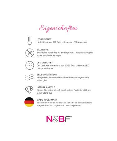N&BF Glamor UV+LED Midnight Blue Color Gel | 5ml Glitter Gel for Geln gel & Nail Art | Premium Acid-Free Self-Smoothing Gel | Made in EU - Buy Online on GoSupps.com