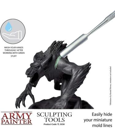 Army Painter Clay Sculpting Tools Set - Stainless Steel Dab Tool for Modeling Miniatures - Green Stuff Putty Tool - Buy Online on GoSupps.com