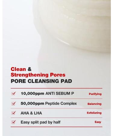 Cell Factory Pore Clear Toner Pad - Vegan 60 000ppm Peptides Sebum Control Pore Tightening Mild Exfoliating - Italian V-Label Certified 60 Pads - Buy Online on GoSupps.com