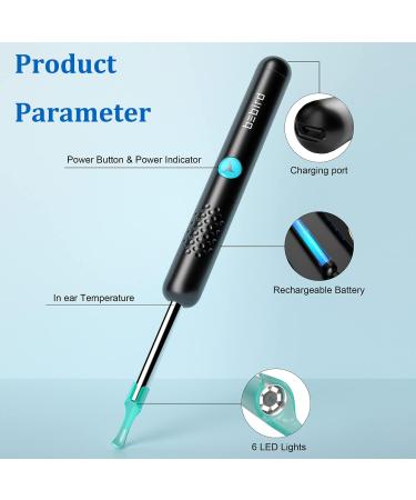 Ear Wax Removal Ear Cleaner Tool With Camera 1080P FHD Wireless Wifi Ear Otoscope with 6 LED Lights 3.5mm Waterproof Endoscope for iPhone iPad & Android Smart Phone Suitable for Kids Adults Pets - Buy Online on GoSupps.com
