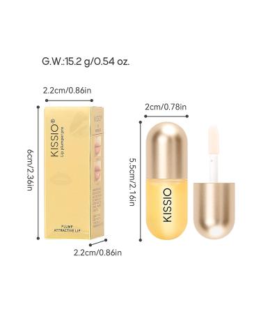 KISSIO Fig Tea Lip Plumper Gloss - Plumping Lip Serum for Fuller & Hydrated Beauty Lips - Buy Online on GoSupps.com