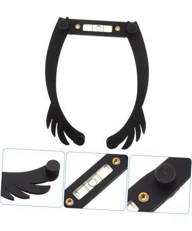 Housoutil Eyebrow Stencil Microblading Ruler Eyebrow Ruler Positioning Ruler Ink Line Aluminum Alloy 25.5x1.3cm Black - Buy Online on GoSupps.com