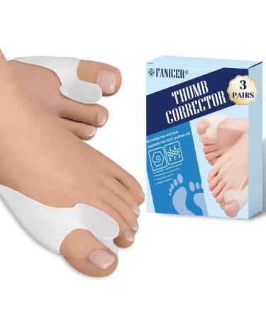 Pack of 6 Bunion Cushion Protector Reusable Bunion Pads with Separator for Big Toe Gel Shield Toe Spacers for Foot Pain Relief Yoga Toes Bunion Shield Relieve Foot Pain from Pressure Friction
