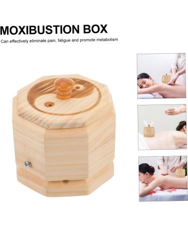 Lurrose 3-Piece Stripes Umbilical Belt & Wooden Tool for Moxibustion - Heat Therapy for Legs & Joints - International Shipping Available - Buy Online on GoSupps.com