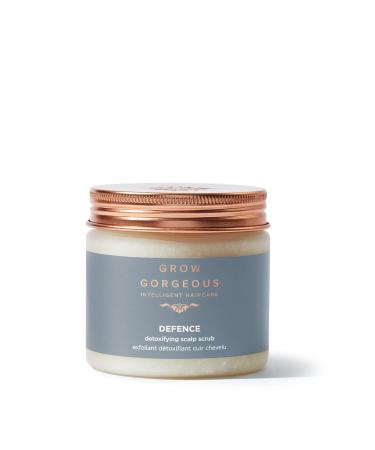 Grow Gorgeous City Defense Scalp Scrub 200ml - For Detoxifying and Removing Build-up from Oily Scalps - Vegan