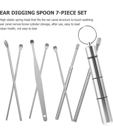 Stainless Steel Ear Pick Set for Earwax Removal - Ear Cleaner Tools for Adults - Buy Online on GoSupps.com