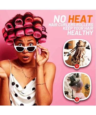 24PCS Super Jumbo Hair Rollers Self Grip Hair curlers With clipHair Curlers Sets No heating Jumbo Curler 12PCS and 12PCS sSainless Steel Duck Beak Clips for Long Medium Short Thick Thin Hair - Buy Online on GoSupps.com