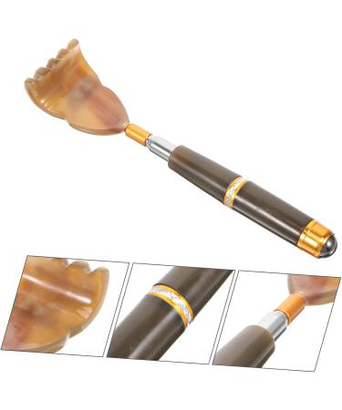 Fomiyes Tickling Oxenhorn Massage Gear - Long Handle Telescopic Back Scratcher & Peeling Body Brush for Itching Relief | Buy Internationally - Buy Online on GoSupps.com