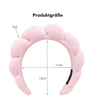 Gugugo Soft & Absorbent Pink Hair Band for Makeup & Skincare - Terry & Sponge Cosmetic Headband - Buy Online on GoSupps.com