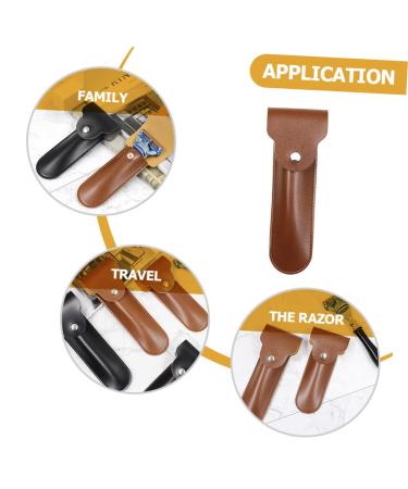 Portable Shaver Storage Cover - Travel Handbag 16.5x4.2x1CM - Brown | International Shipping Available - Buy Online on GoSupps.com