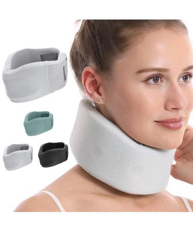 Neck Brace for Neck Pain & Support Adjustable Neck Support Brace for Sleeping Foam Support Relieves Neck Pain and Spine Pressure(Grey)