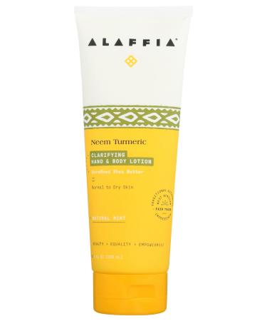 Alaffia Neem Turmeric Clarifying Hand & Body Lotion  Natural Mint & Melon  8 Fluid Ounce (Pack of 1)