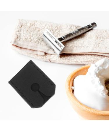 15 Pack Portable Leather Travel Razors - 5.6x4.3cm | Durable PU Razor Set with Shear Storage | Ideal for Men - Buy Online on GoSupps.com