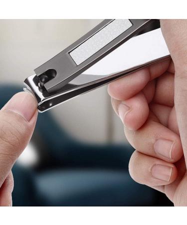 SVAASA Nail Clippers Adult Nail Clippers/Stainless Steel Black Nail Clippers 8.8cm Stainless Steel High-end Nail Tool Scissors Finger Knife - Buy Online on GoSupps.com