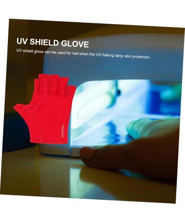 minkissy 2 Pairs Nail Gloves Sun Protection Gloves Anti Uv Glove Anti Sun Glove Led Lamp Gloves Anti Fingerless Gloves Shield Glove Nail Art Gloves Anti Glove Polyester Mj03 Major 25X9X0.4CM - Buy Online on GoSupps.com
