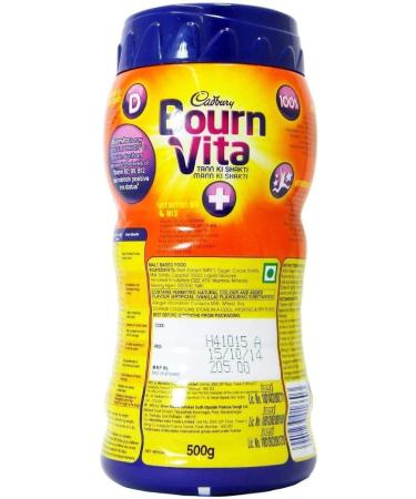 Cadbury Bournvita Chocolate Powder 500g - Rich in Nutrients - Buy Online on GoSupps.com