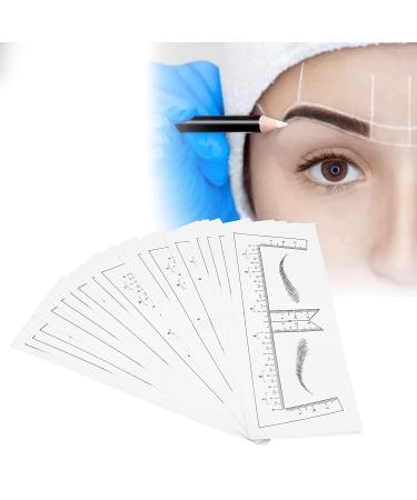 50 pieces template sticker for eyebrows microblading template Transparent eyebrow-template sticker microblading-eye brow lineal self-adhesive brow sticker