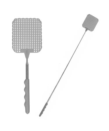 Fly swatter Direct-Hit-72 - extendable & extra long telescopic fly swatter - color gray