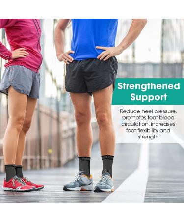 Modvel Ankle Brace Socks - Compression Sleeve for Sprained Ankle Support | Tendonitis & Arthritis Relief | Sports Running - Men's & Women's Size Small - Buy Online on GoSupps.com