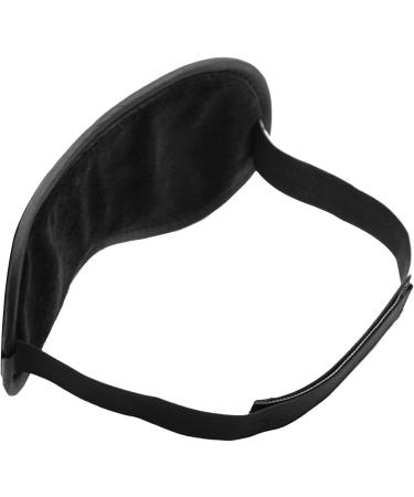 Ultra-Soft Velvet Sleep Mask & Blindfold for Comfortable Travel, Shift Work, and Meditation - Black - Buy Online on GoSupps.com