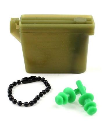 Vanguard Ear Plugs with Chain and Case Green Small