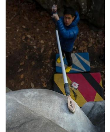 Buy Mantle Climbing Brush - Fontainbleau Wood Bouldering Brush for Large Handles & Steps - 1 & 2 Pack Options Available - Buy Online on GoSupps.com