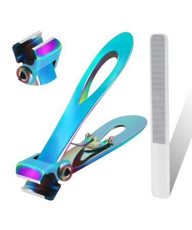 Werlla Toenail Clippers for Thick Nails Toe Nail Clippers for Women Long Handle Effortless 17mm Wide Jaw Opening for Men  Seniors Extra Large Stainless Steel Nail Clippers(Multi-Colored)