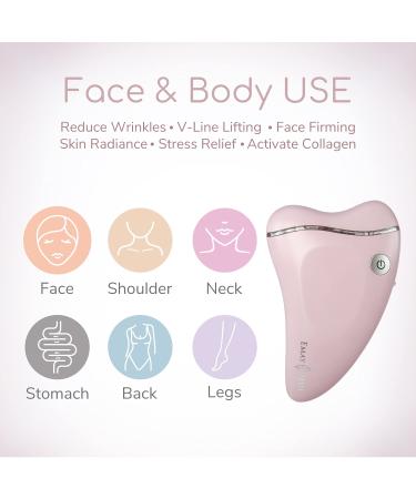 Emay Plus Facial All-in-One Skin Massager | Gua Sha Cold/Warm V-Line Lifting & Wrinkle Reduction (Purple) - Shop Internationally - Buy Online on GoSupps.com