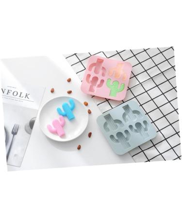 OUNONA Non-Stick Mold Silicone Chocolate Molds Fondant Silicone Cake Easy to Demold Mold Cacti Silicone Mold De para Gelatinas Tool Trays Tropical Themed Ice Cube Candy Desert Cake Mold medium Pink - Buy Online on GoSupps.com