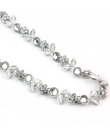 Adjustable Rhinestone Hairband - Silver Head Accessory | 325mm Stylish Headpiece - Buy Online on GoSupps.com