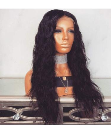 BGHJUE N Long Curl Black Synthetic Wig - 50% Human Hair Heat Resistant Soft & Smooth | Women's Permed Wig for Stylish Looks - Buy Online on GoSupps.com