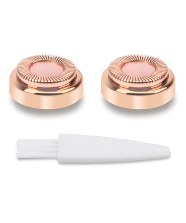 Coldairsoap 2Pcs Facial Hair Remover Replacement Heads, Generation 1 of Single Halo, Hair Removal Tools for Women, 18K Gold-Plated Rose Gold Hair Remover Epilators