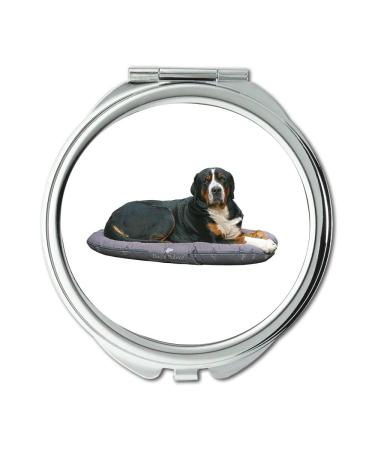 Mirror Compact Mirror Dog Bernese Mountain Dog View Herding Dog pocket mirror portable mirror