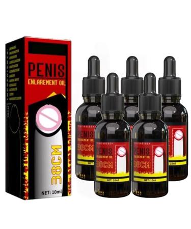 Huile d'agrandissement du p nis huile de croissance pour agrandissement masculin retardement de l' jaculation huile de croissance de puissance pour p nis de grande taille plus rapide (M 5PC)