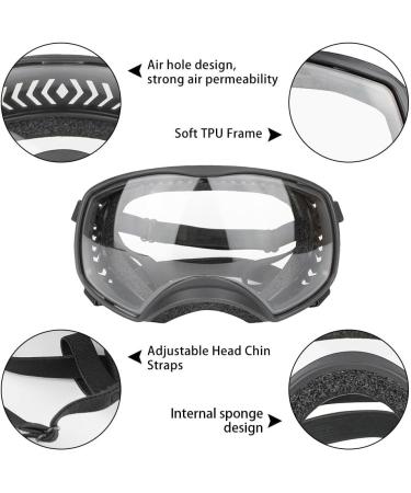 Dog Sunglasses for Large Dogs - UV Protection & Wide Field Vision | Adjustable Straps for Snow & Wind - Buy Online on GoSupps.com