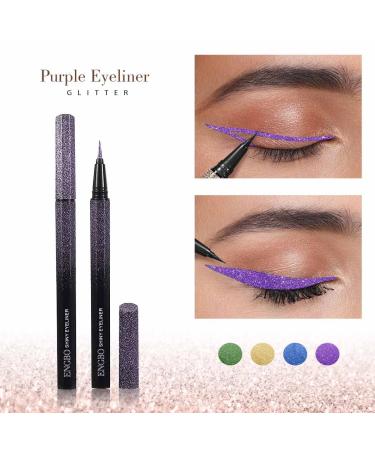Kilshye Glitter Eyeliner Pen - Shimmering Purple Liquid Eye Liner for Long-Lasting Makeup | Pack of 1 for Women and Girls - Buy Online on GoSupps.com