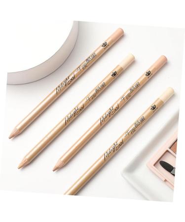  IWOWHERO 4 Pieces Concealer Pen Makeup Cosmetic Concealer Pencils Concealer Pencil Concealer for Dark Circles Concealer for Blemishes Highlights Concealer Pen White Wooden - Buy Online on GoSupps.com