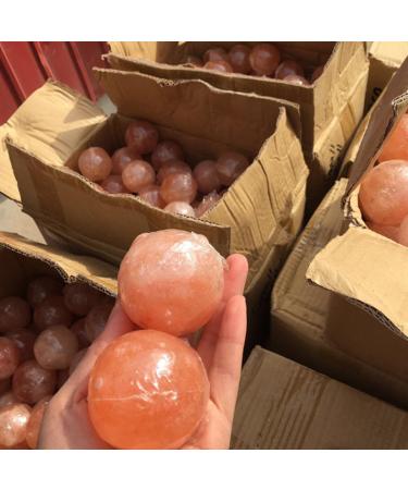 LIFKOME Boule de Massage en Cristal Sel Naturel de L'Himalaya pour Hammam Spa 1 Pi ce Orange - Buy Online on GoSupps.com